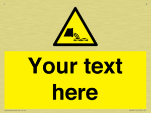 Custom Warning sewage effluent outfall